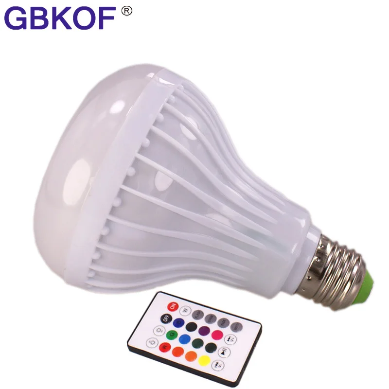 Хороший E27 беспроводной Bluetooth динамик воспроизведение музыки светодиодный RGB