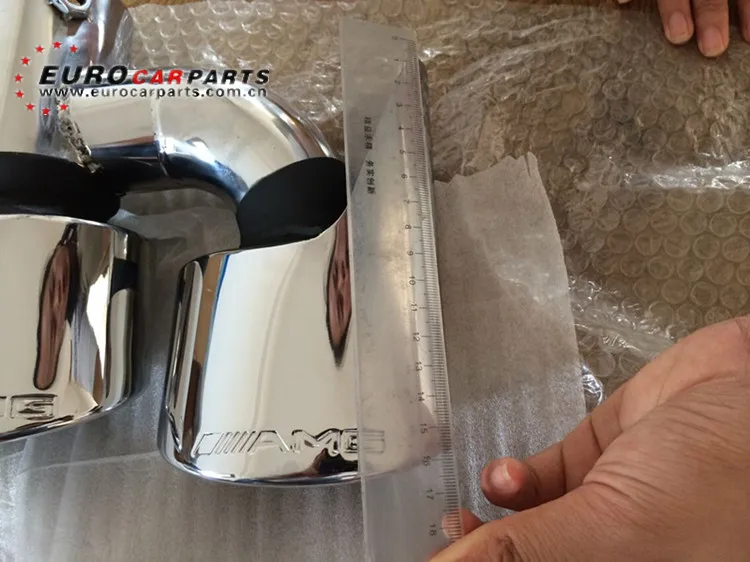 Hot sale ML63 exhaust tips fit for MB M-class ML W164 to ML63 A-style W164 muffler tips with A logo (13)