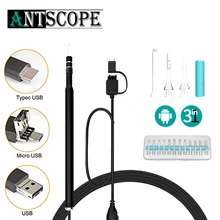

Antscope Megapixel HD Black Vision Ear Clean Android Endoscope Type C USB and 7mm Mini USB Black Endoscope Camera 19