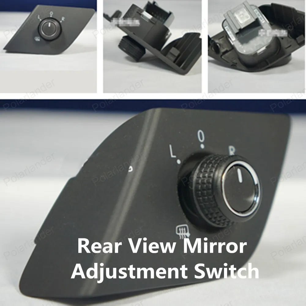 Polarlander for 13 New P/olaris Chrome Car Side View Mirror Adjustment