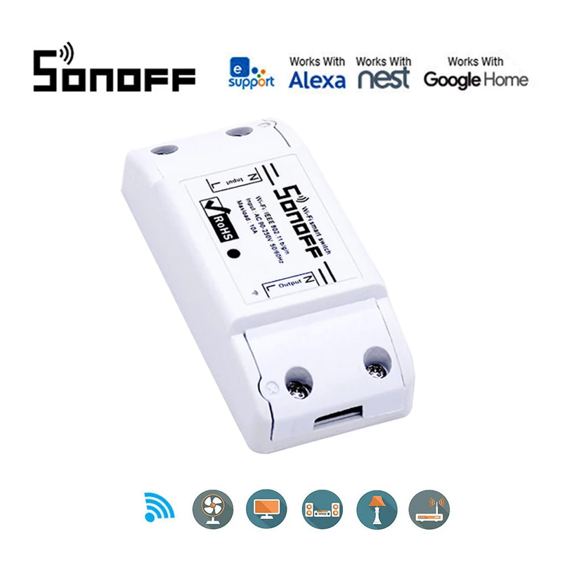 

Sonoff Smart WiFi Wireless Switch Module for Apple Android APP For ITEAD control smart socket for DIY smart home automation kit