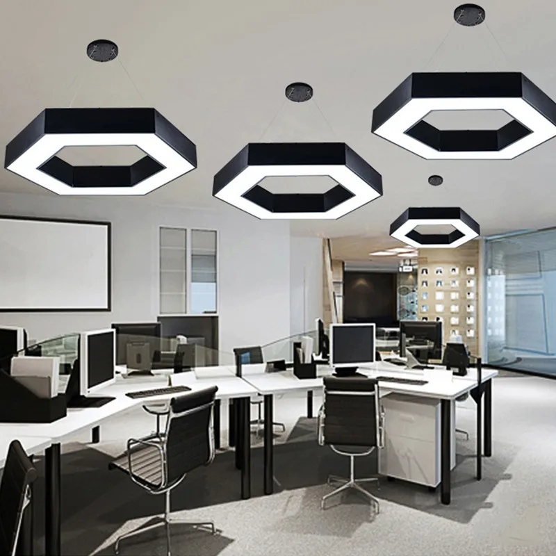 

Modern LED Pendant Light Hexagonal art geometry Aluminum Pendant lamp For Parlor Mall Office Shopping Mall Home lighting G927