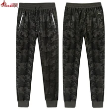 Жутко и boror Большие размеры L~ 6XL 7XL 8XL мужчин Камуфляж Свободные эластичные штаны мужские военные Треники джоггеры спортивные шаровары