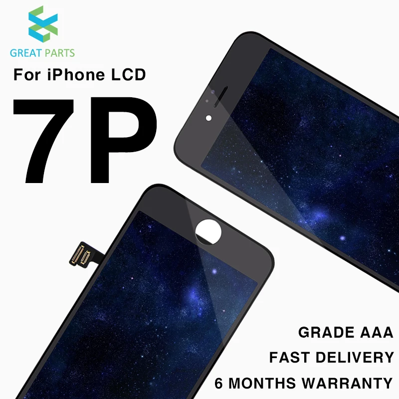 

GREAT PARTS 10PCS Grade AAA Pantalla For iPhone 7 Plus LCD Display Touch Screen Assembly Replacement 5.5 inch ecran