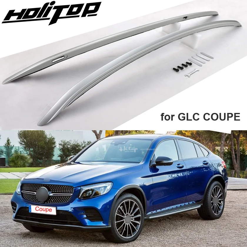 Новое поступление GLC Coupe багажник на крышу/поперечная багажная планка/рейка на крышу, утолщенный алюминиевый сплав, стиль, фиксация винтами вместо клея