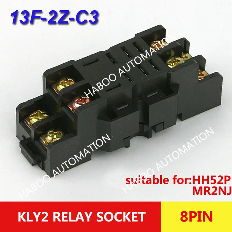 

HABBOO factory directly Automotive Relay Socket Relay 8 pin relay socket Suit For LY2 Relay with High Quality in 10-Pcs-Pack