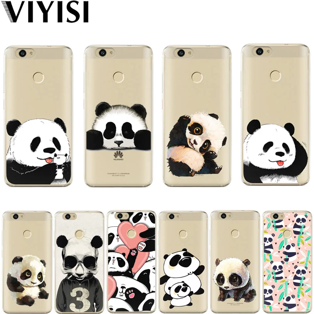 

Cute Panda For Huawei Mate9 10 lite case Pro P8 9 P10 20 Lite Phone Case Nova2 P10 Plus Honor9 6A Y5 2017 Y6 Y7II Nova2