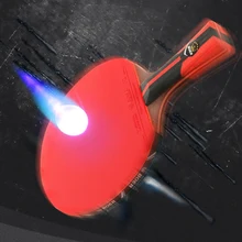 BOER 6 звезд ракетка для настольного тенниса Paulownia легкая мощная ракетка для Пинг-Понга Летучая мышь сцепление настольный теннис обучение с сумкой