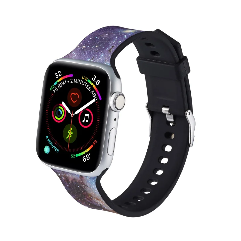 Силиконовые армийский камуфляж, ремешок для наручных часов Apple Watch серии 1/2/3 42 мм/38 мм спортивный ремешок для браслетов для наручных часов Apple Watch Series 4 40 мм 44 мм