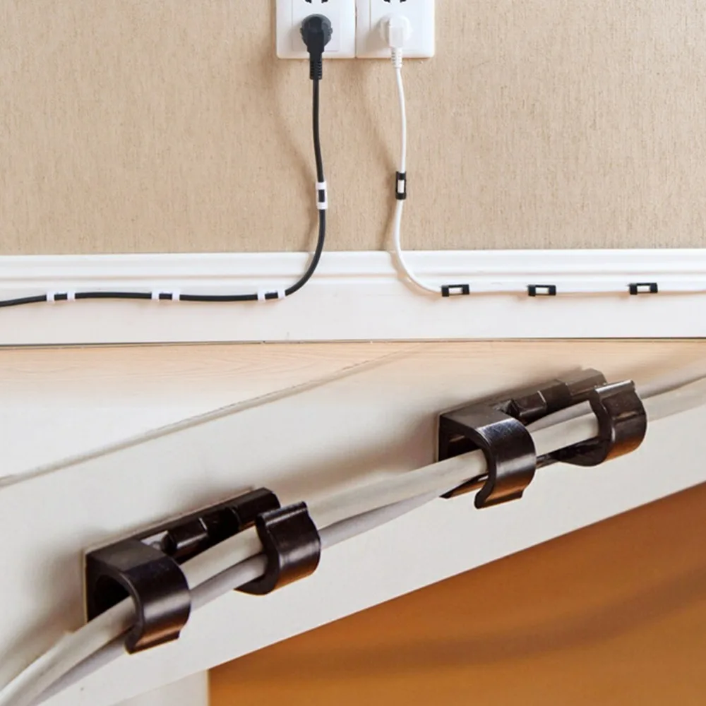 20pcs-3-Colors-Wire-Storage-Clips-Buckle-Organizer-Securing-Cable-Clamp-Cable-Housing-Data-Line-Finishing