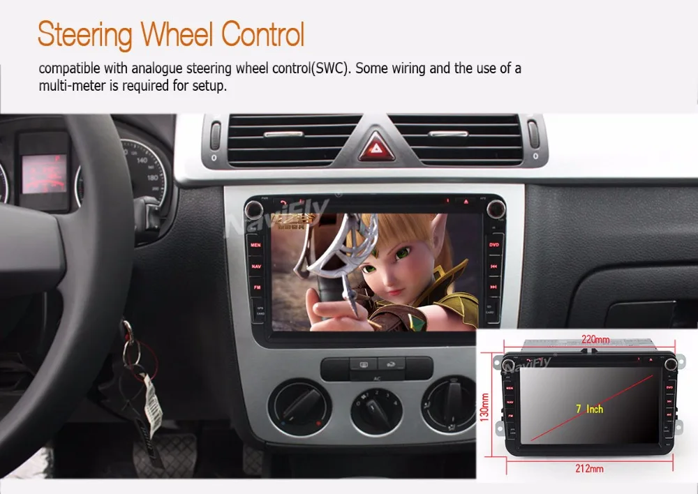 Top Android 9.0 quad core 1024*600 car dvd player for skoda VWPOLO GOLF 5 6 PASSAT CC TIGUAN TOURAN Fabia Caddy free shipping 7 Top Android 9.0 quad core 1024*600 car dvd player for skoda VWPOLO GOLF 5 6 PASSAT CC TIGUAN TOURAN Fabia Caddy free shipping 7