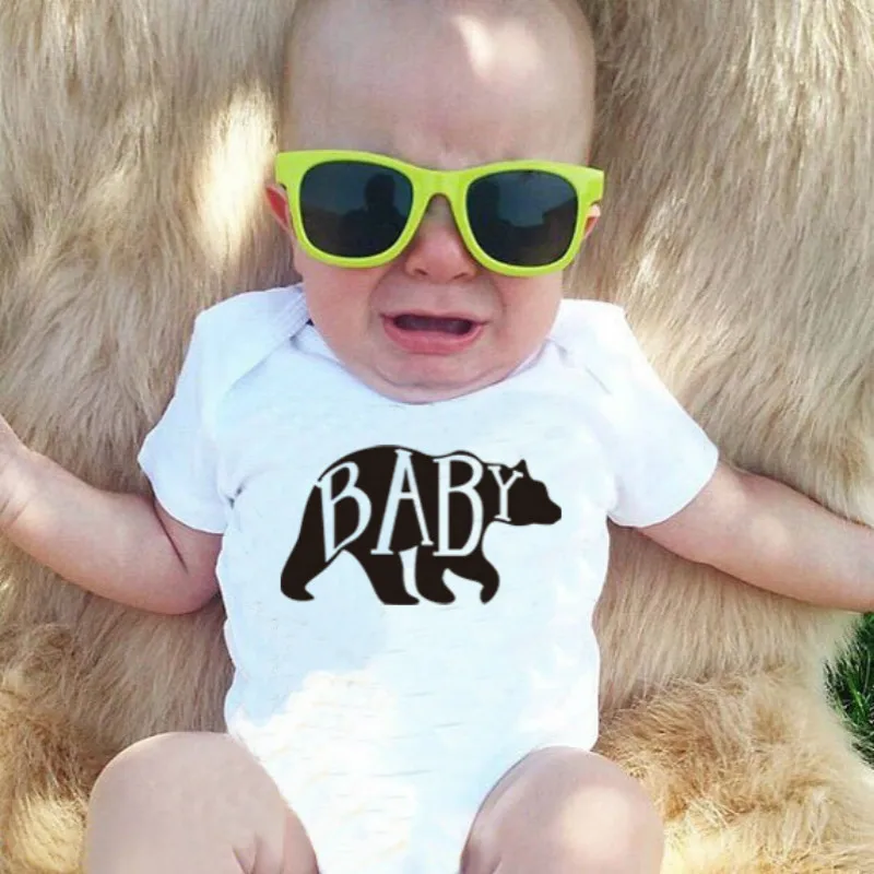 Newborn Baby Bodysuit Short Sleeve Creeper Baby Boy Girl Clothes Bebe