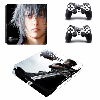 

Final Fantasy XV PS4 Slim Skin Sticker Decal Vinyl for Playstation 4 Slim and 2 Controllers PS4 Skin Sticker