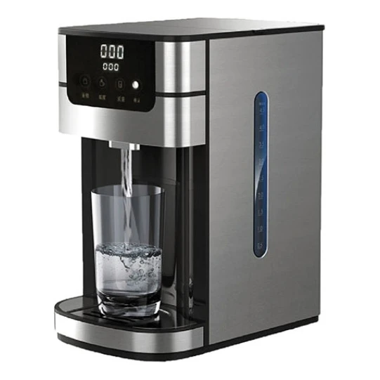 Термопот GEMLUX GL-WBD-4Q (Макс. Мощность 2600 Вт, объем 4 л,сенсорное управление с ЖК-дисплеем, мерное стекло, каплесборник, фильтр со сменным картриджем,нерж.ст.)