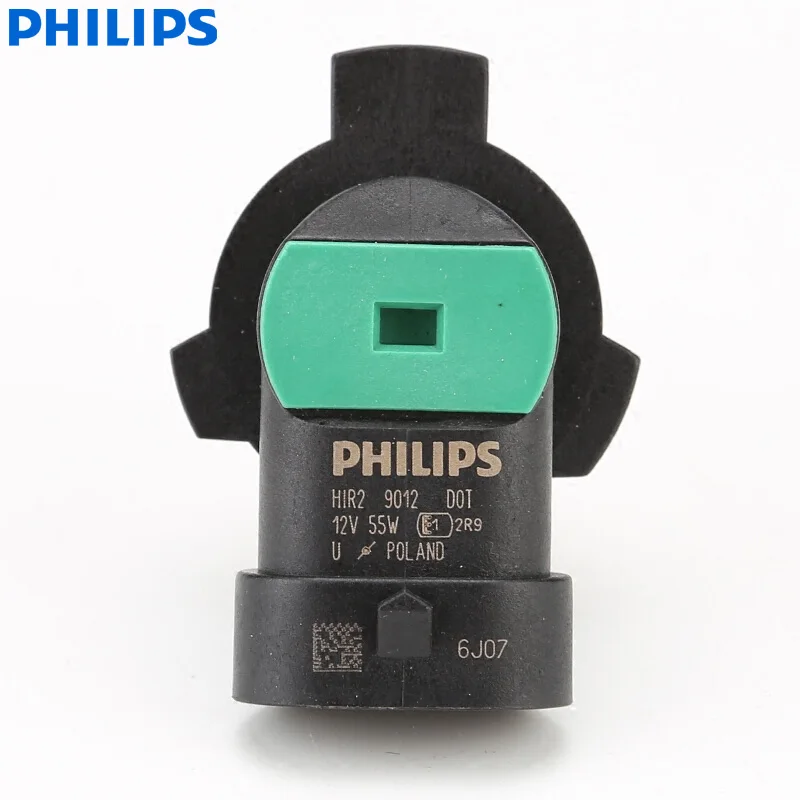 Halogen headlight bulb Car headlights Philips Vision HIR2 9012 12V 55W PX22d 9012C1 +30% Bright Original Light Car Halogen Headlight Standard Auto Lamp (Single)
