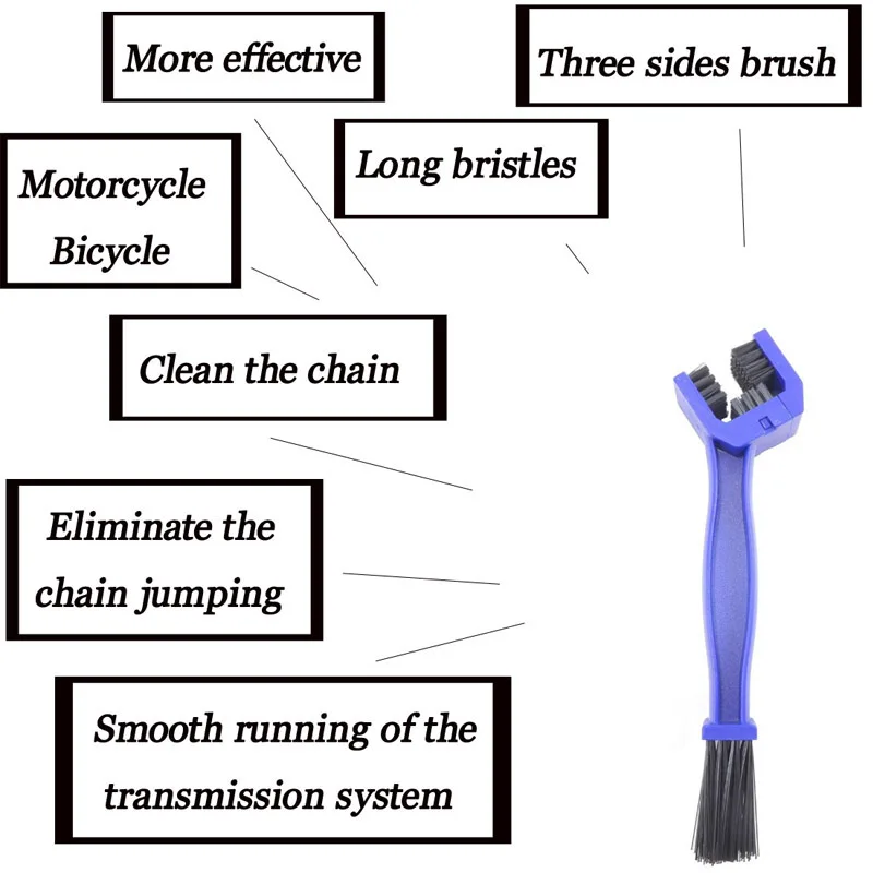 1 шт. велосипедная цепь для велосипеда, велосипедная щетка, очиститель для велосипеда, чистящие кисти инструменты, синие и красные автомобильные аксессуары