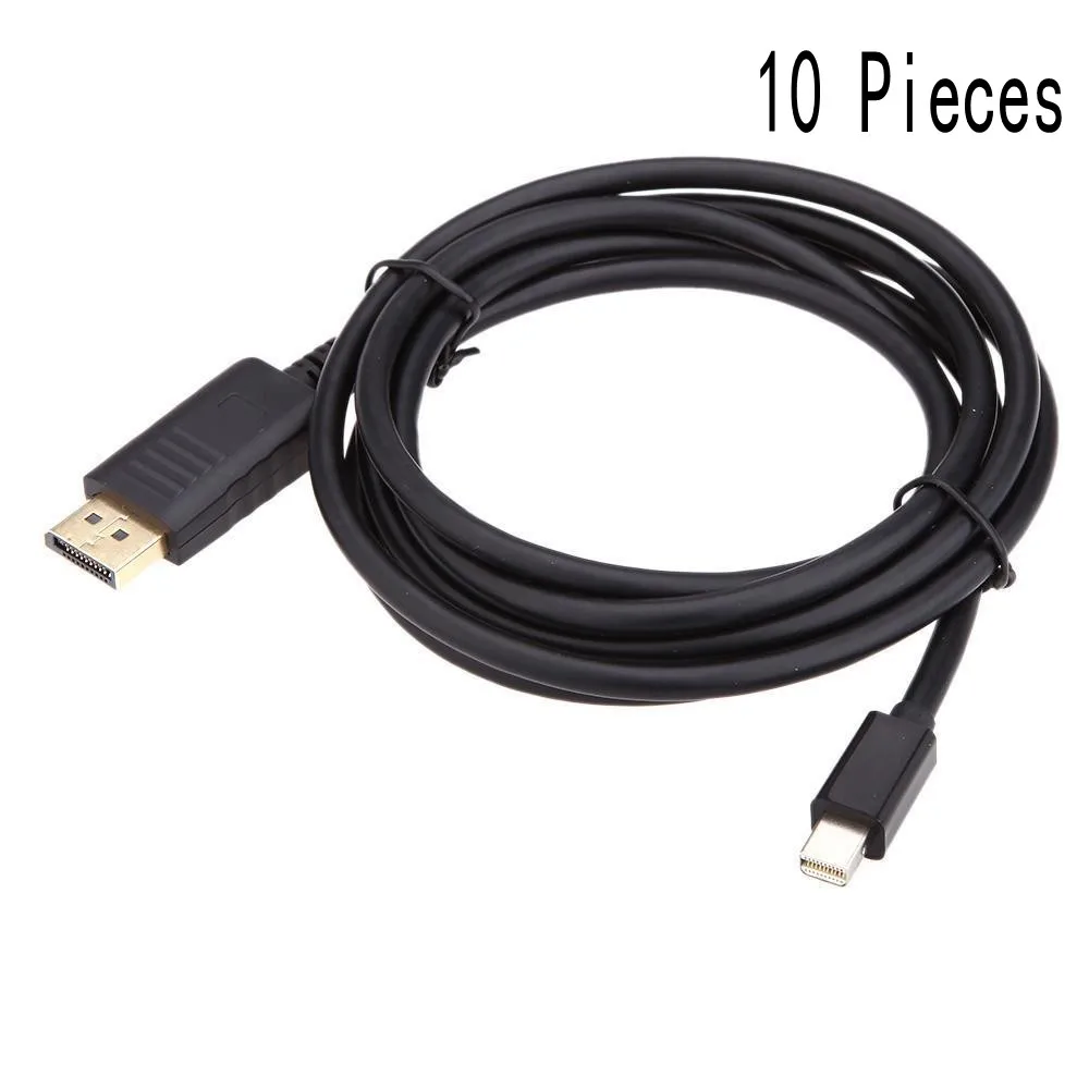 MLLSE 10 Pieces 6FT 1.8M Mini DisplayPort Thunderbolt to