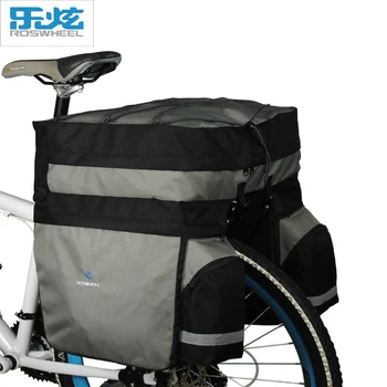 

ROSWHEEL 60L Waterproof Bicycle Bag Panniers Double Side Rear Rack Tail Seat Trunk Bag Pannier with Rain Cover Bike Bags