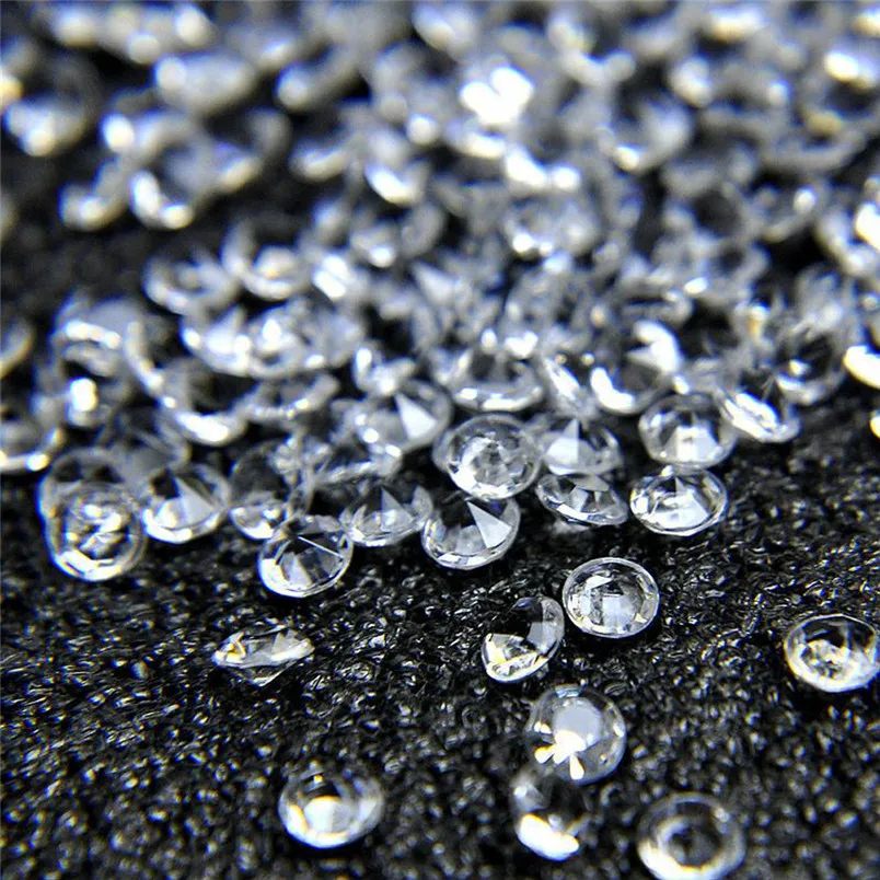 1000 Pcs 4.5mm Wedding Crafts Diamond Confetti Table Scatters Clear Crystal Center Events Party Festive Accessories #4n26 (9)