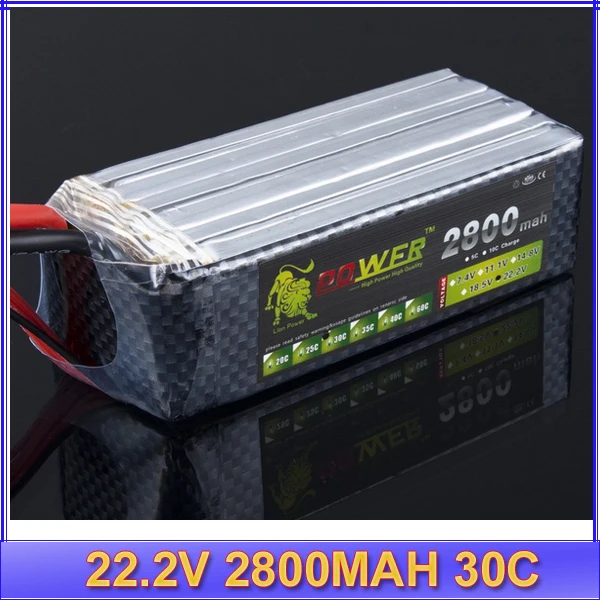 

RC LION 22.2V 2800MAH 30C Li-po battery for rc helicopter