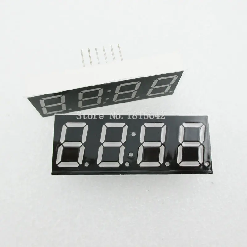 10 шт 7-сегментный Дисплей Afficheur 4 цифры светодиодный часы 7-сегментный Дисплей 0,39 дюймов катод общего 4 цифровые часы режущий диск 0,39 красный