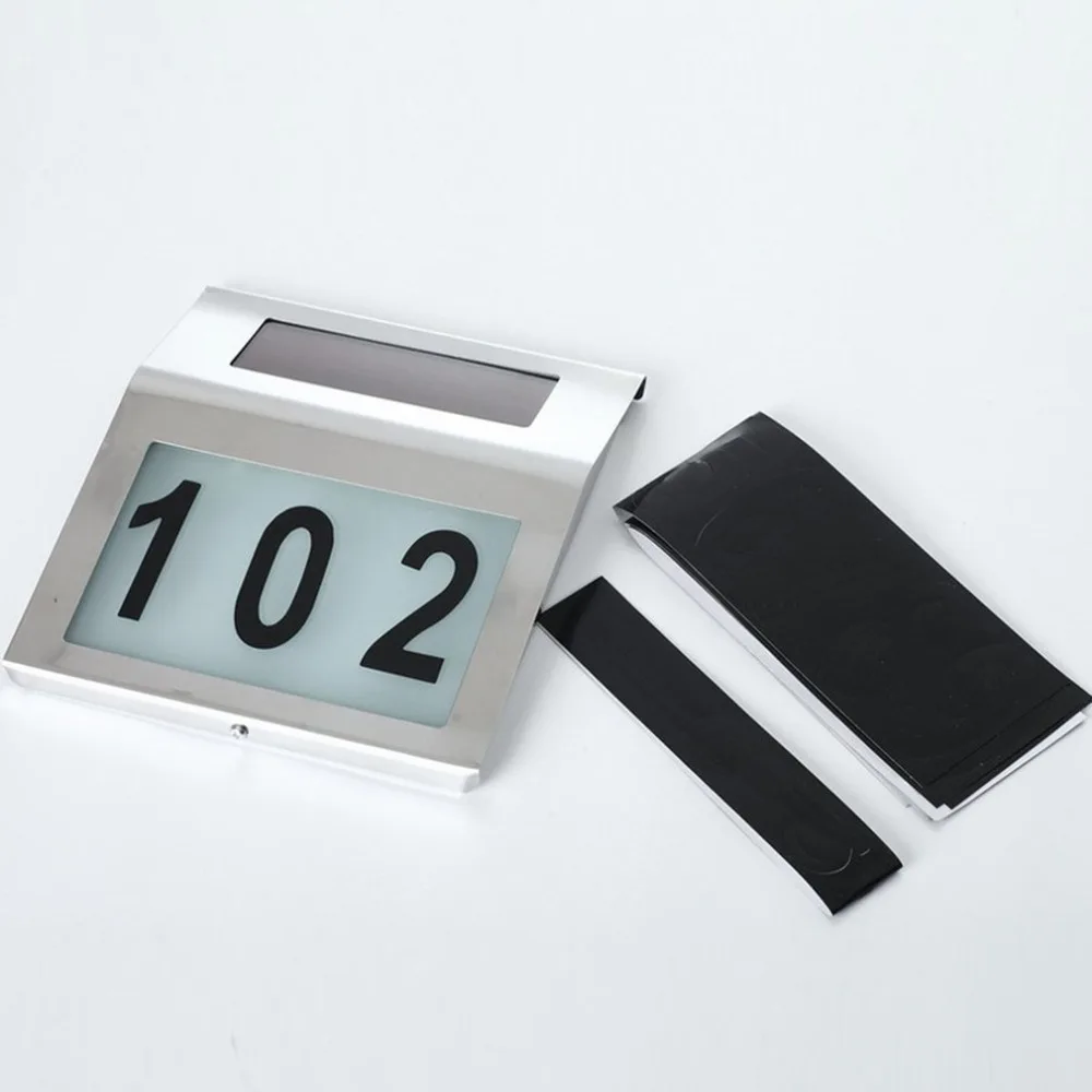 

Doorplate Lamp Outdoor LED Light Sign House Hotel Door Address Plaque Digit Plate Wall Door Lamps Dropshipping