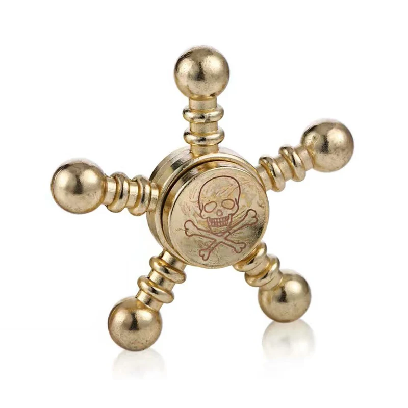 New Skull Head Fidget Spinner Relieve Stress Hand Spinner Focus EDC