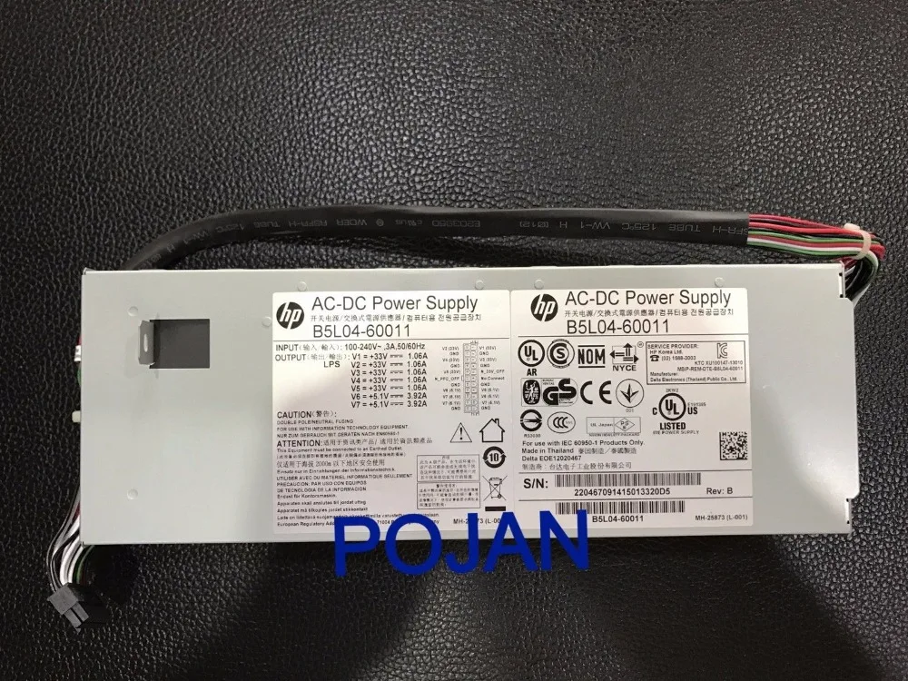 B5L04 67910 B5l04 60011 для Officejet pro X585 блок питания в сборке 110 220VAC 100% хорошо работает POJAN