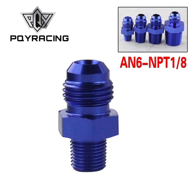 PQY (AN6 NPT1/8) от AN6 до 1/8 NPT прямой адаптер бликовая Установка Авто шланг фитинг