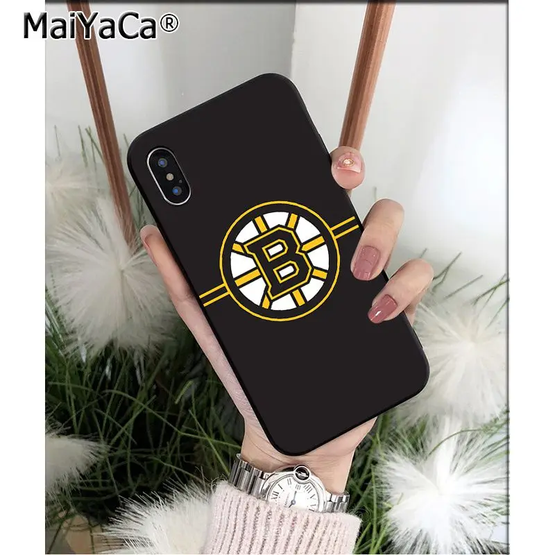 MaiYaCa Boston Bruins Силиконовый ТПУ мягкий черный чехол для телефона для iPhone 5 5Sx 6 7 7plus 8 8Plus X XS MAX XR - Цвет: A9