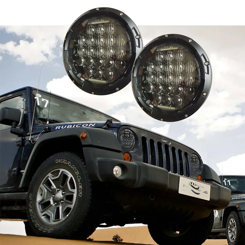 New Design 75W round High/Low Beam Auto headlight 7 INCH 5D LED Driving