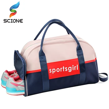 

Hot Outdoor Luggage Bags Sports Gym Bag For Women Waterproof Foldable Fitness Training Shoulder Bag Large Tourist Travel Handbag