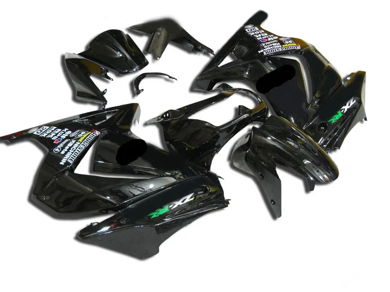 

Injection mold Fairing kit for KAWASAKI Ninja ZX250R ZX 250R 08 09 10 11 12 EX250 2008 2010 2012 ABS Gloss black Fairings set