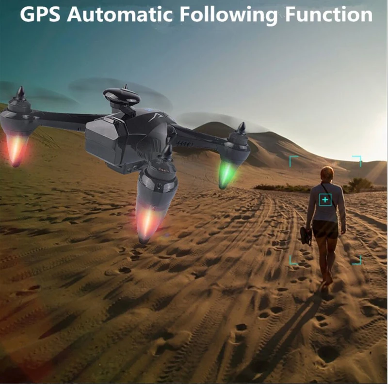 Бесщеточный гоночный Радиоуправляемый Дрон GPS Wi Fi FPV 720P/1080P камера RTF следуй за