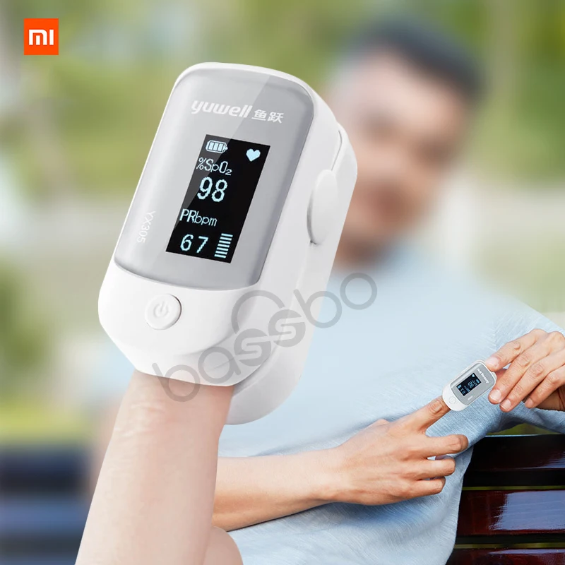 Xiaomi Yuwell оксиметр цифровой кончик пальца Пульсоксиметр OLED экран уход за здоровьем