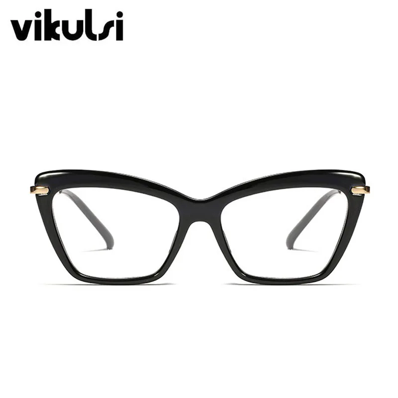 Модные оправы для очков с кошачьими ушками Женская трендовая стильная брендовая дужки на пружине женские очки оculos De Retro близорукость оправа очки UV400