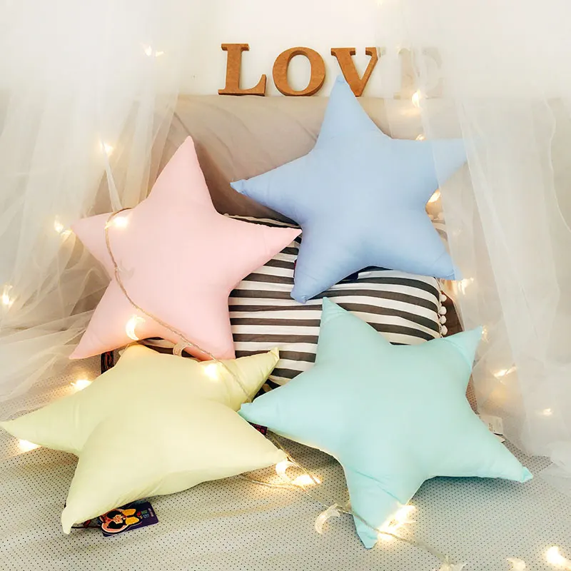 

cotton soft shining Star/Heart/ moon shaped cushion pillow sofa decorative throw pillow stuffed cushion gift can add your name