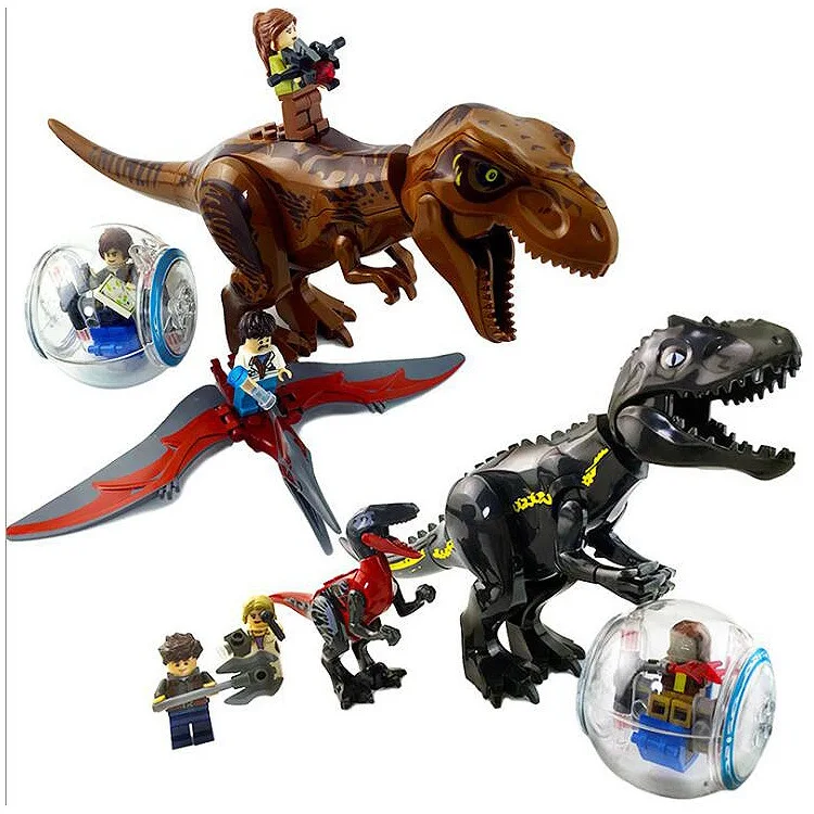 

Jurassic World 2 Dinosaur Building Blocks Legoings Jurassic Dinosaur Figures Bricks Tyrannosaurus Rex Indominus I-Rex Mode