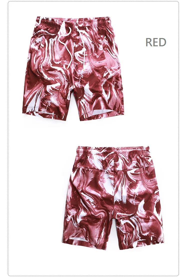 Летние мужские пляжные короткие мужские шорты кэжуал модные стильные мужские шорты-бермуды пляжные и мужские шорты с принтом 912
