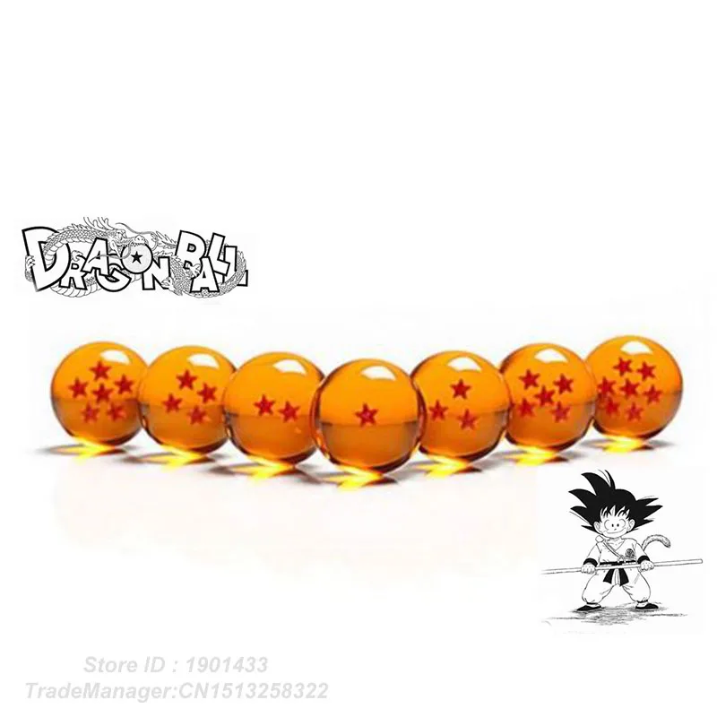 Dragon Ball Z хрустальные шары 7 см 7,5 см 7 шт./компл. ПВХ фигуркы игрушки высокое качество Новое в оригинальную подарочную коробку;