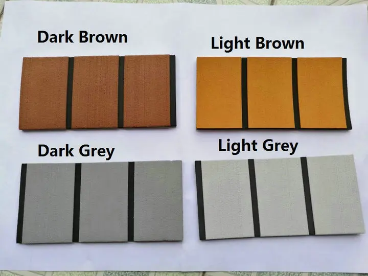 

EVA Foam Faux Teak Decking Sheet Dark&Light Brown,Light Grey Samples Order