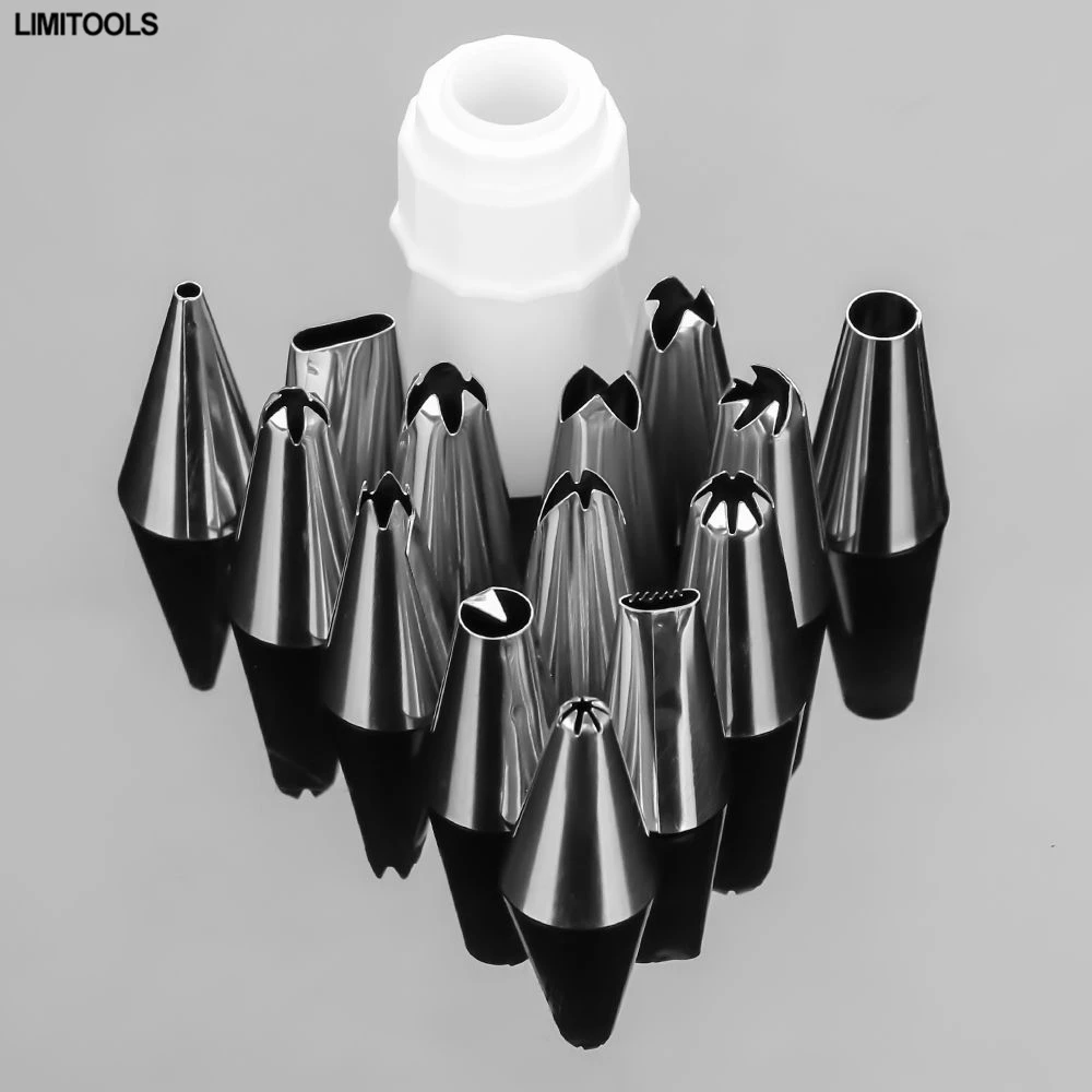 15Pcs Sets Cake Decorating Tip Icing Piping Nozzles