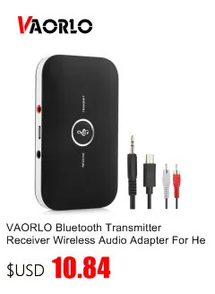 VAORLO Bluetooth передатчик ТВ-наушники 4,0 низкая задержка многоточечный стерео аудио адаптер для MP3 PC ТВ наушники со спикером