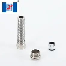 10 шт./лот PG11 для возраста от 4 до 8 лет мм Никель с латунным покрытием спиральный Кабельный ввод анти гибкий металлический провод желез