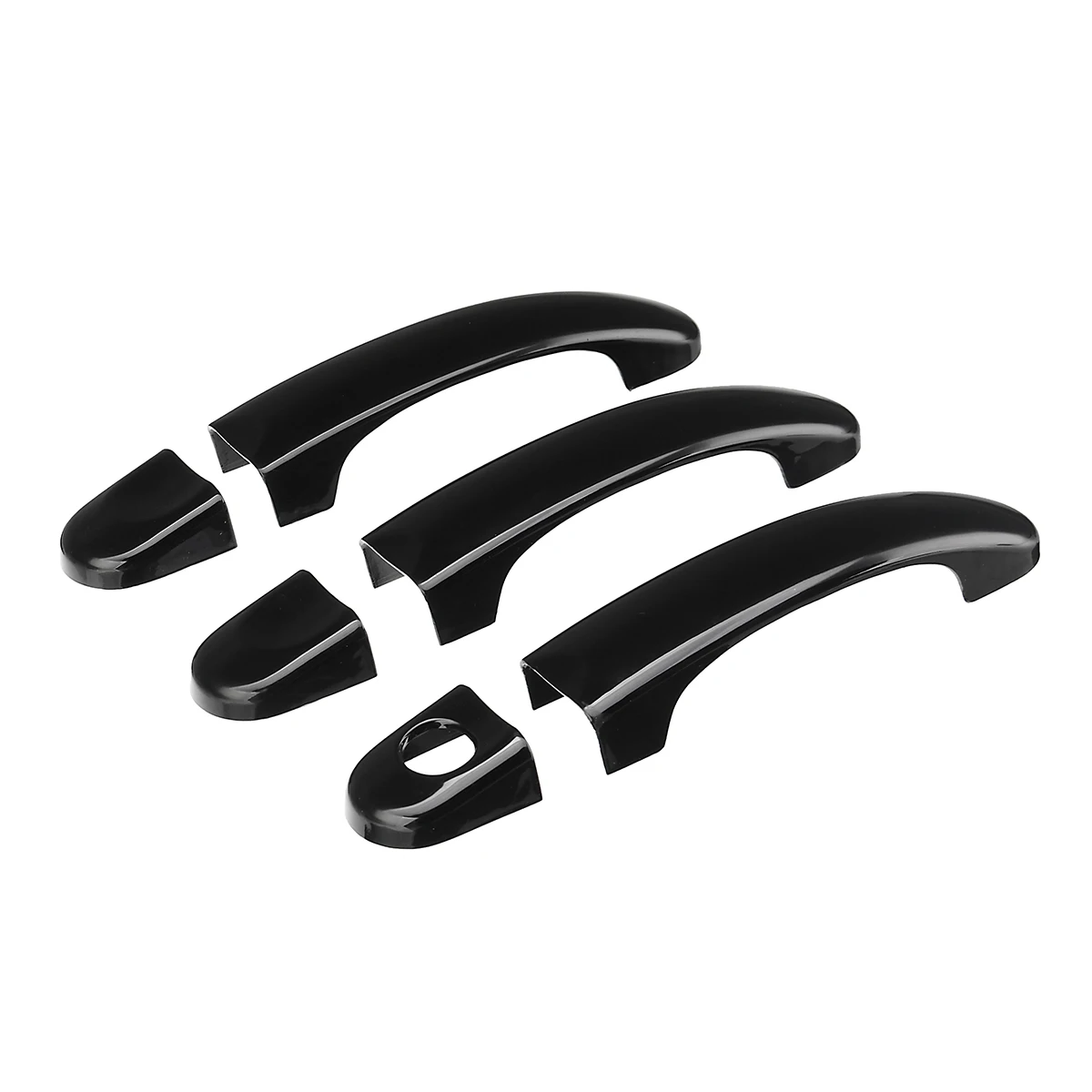 6pcs Set ABS Gloss Black Car Door Handle Covers For VW T5 TRANSPORTER 2003-2015 for T6 TRANSPORTER