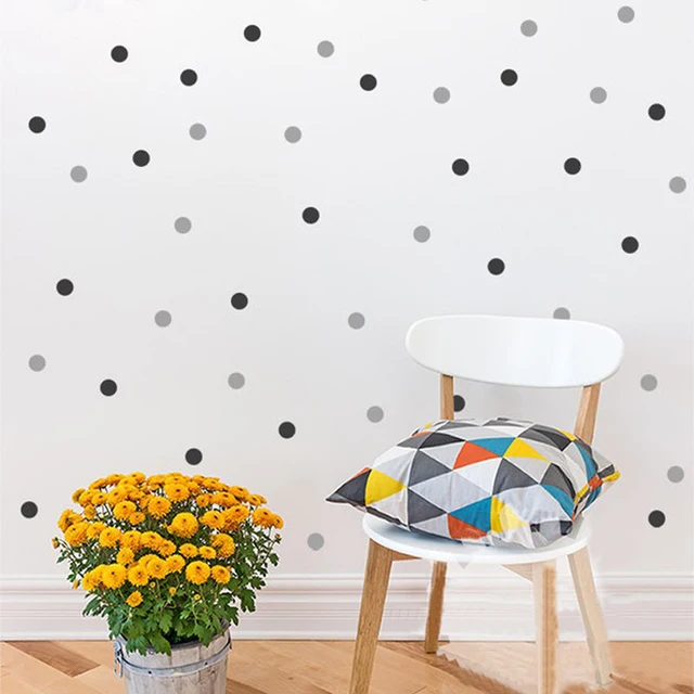 Polka Dots Wall Decal Removable 140 Small Polka Dots DIY Nursery Kids Wall Art Decoration baby Kids Room Home Decor 1 inch dots