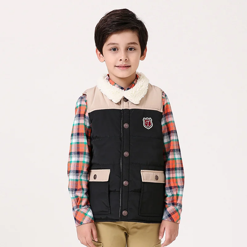 Buy Hot Sale Children Vests Black Casual Sleeveless