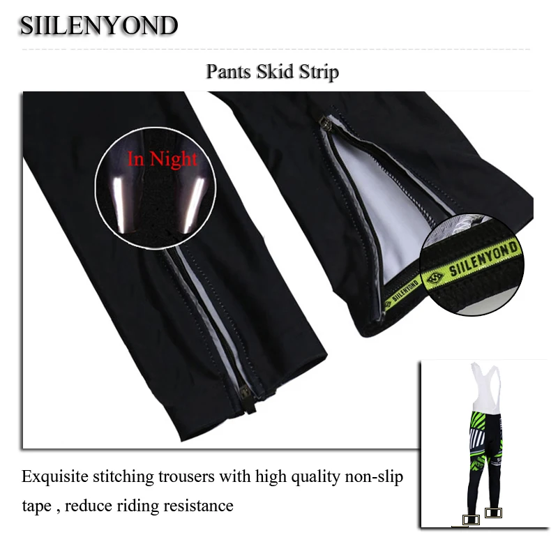 Siilenyond 2019 Pro ударопрочные велосипедные брюки с Coolmax 3D гелевые мягкие