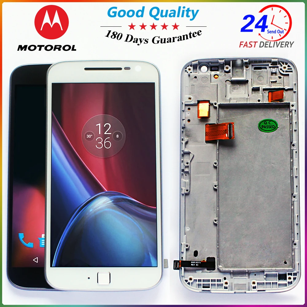 Motorola 5,5 дюймов ЖК-дисплей для Motorola Moto G4 Plus сенсорный экран дигитайзер сборка бесплатные инструменты