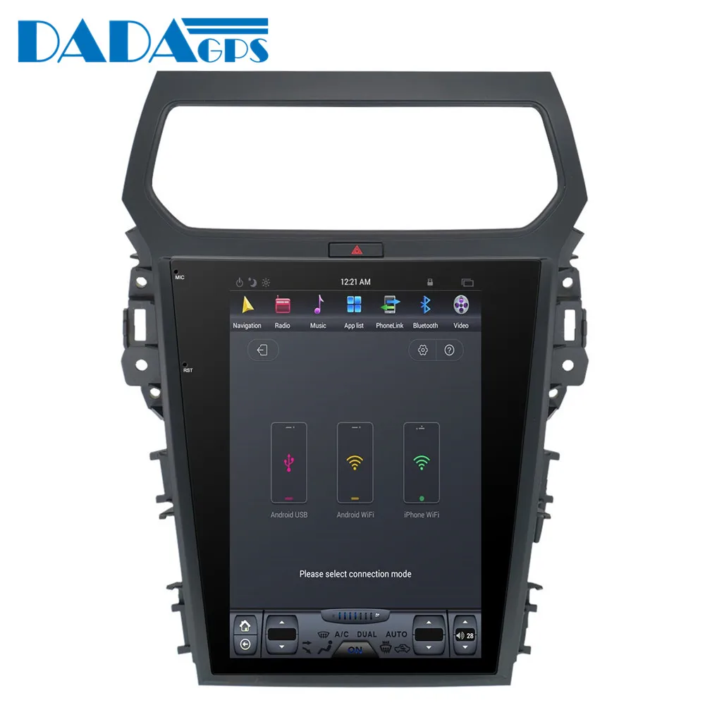 Flash Deal 12.1"Tesla style Android Car No DVD Player GPS Navigation For Ford Explorer 2010 2011 2012 2013 2015 2016 multimedia radio 3